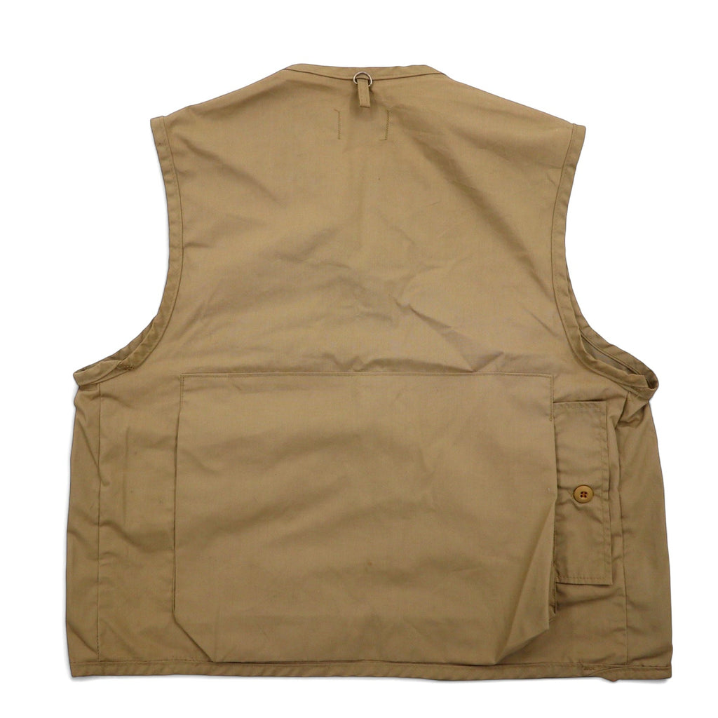 Gilet da pesca/caccia SAFTBAK anni '90, Made in USA, taglia L, beige, cerniera IDEAL