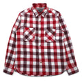 Marmot ブロックチェック シャツ S レッド ポリエステル コットン 山ポケ MJS-F7052