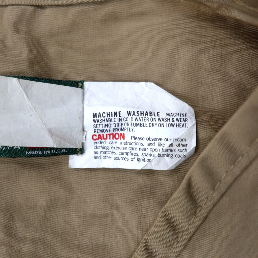 Gilet da pesca/caccia SAFTBAK anni '90, Made in USA, taglia L, beige, cerniera IDEAL