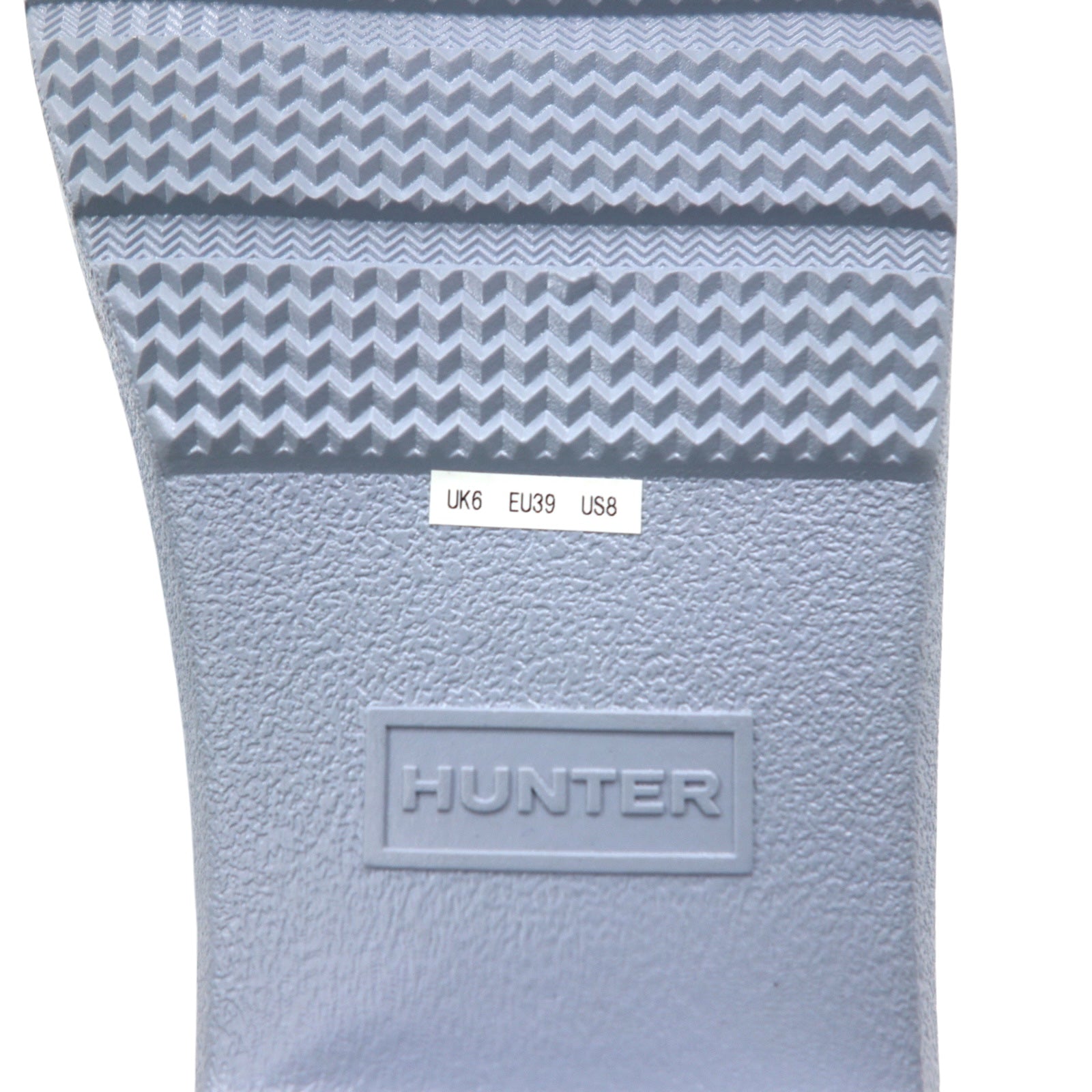 HUNTER リファインド ロー ヒール バイカー グロスデュオ REF LOW HEEL BIKER GLOSS DUO ラバーブーツ レインブーツ 25cm グレー WFS2037DUO