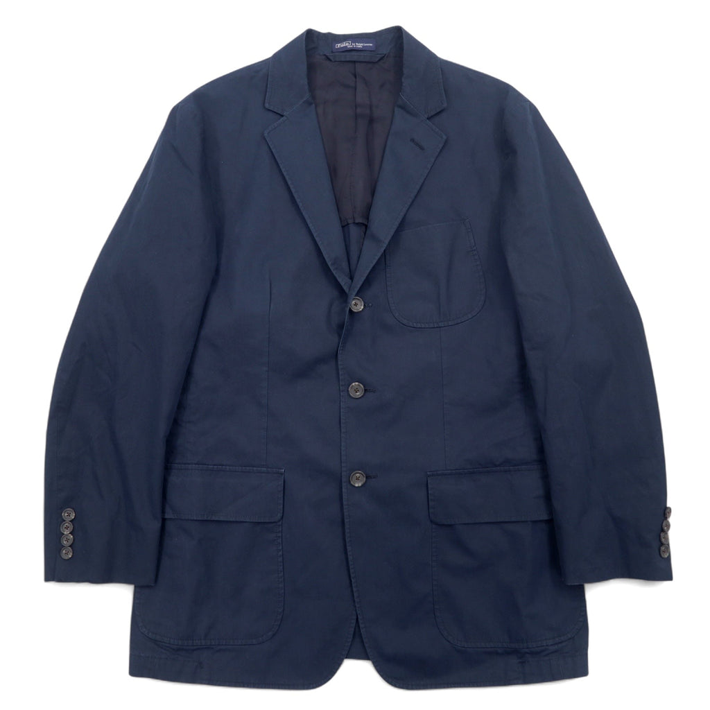Polo by Ralph Lauren 3B テーラードジャケット L ネイビー コットン
