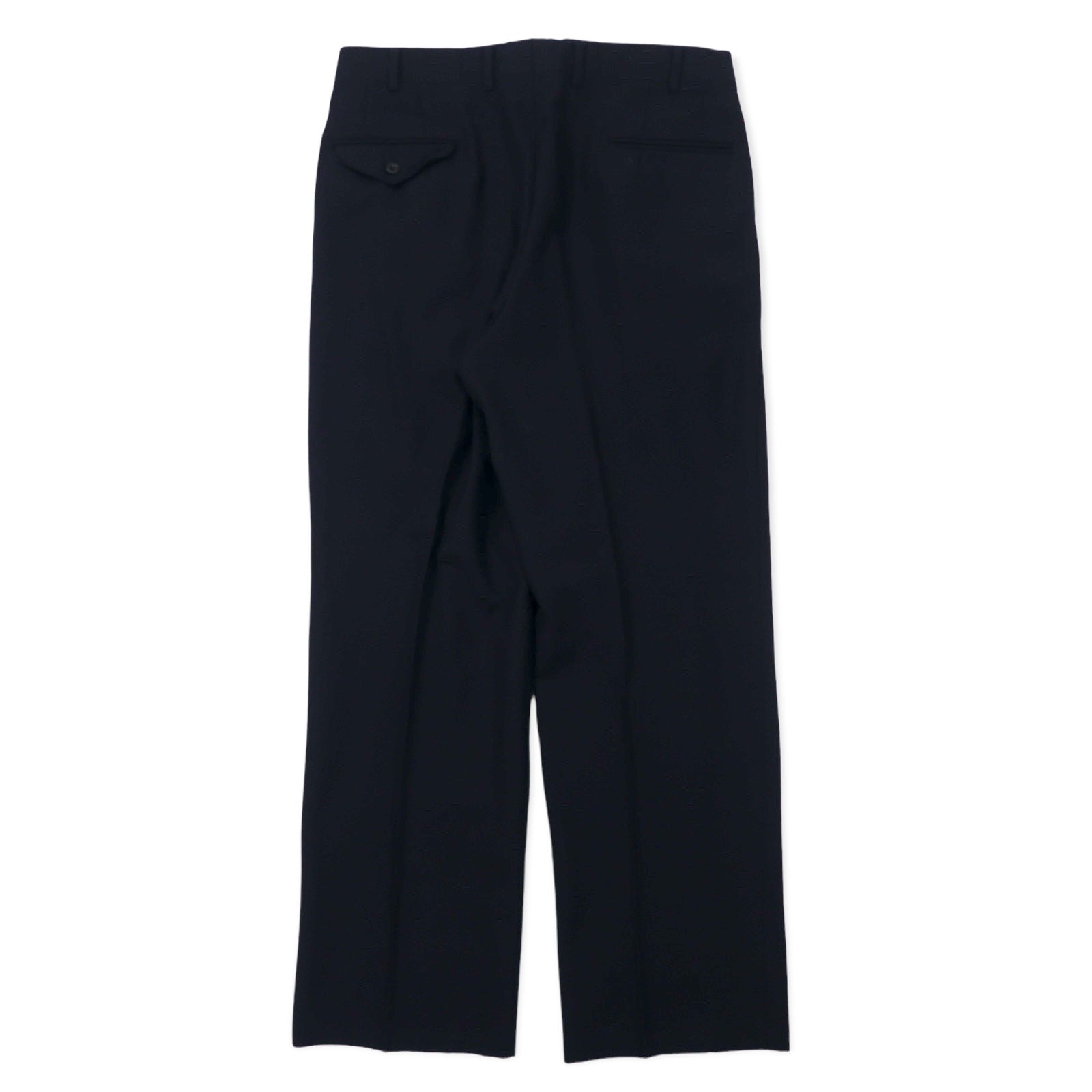 BURBERRY Pantaloni a gamba dritta a 2 pieghe 88 Blu scuro Lana Gabardine Prodotto in Giappone