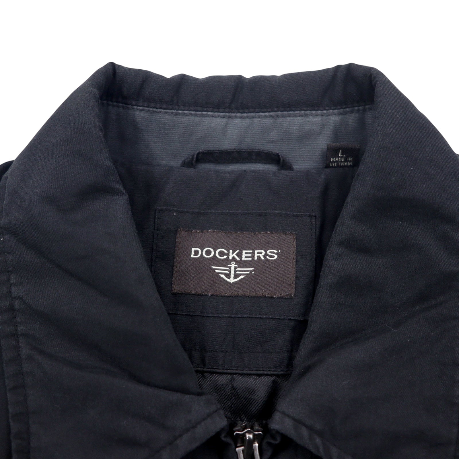 DOCKERS (Levi's) Giacca Harrington in pelle scamosciata, taglia L, colore nero, poliestere