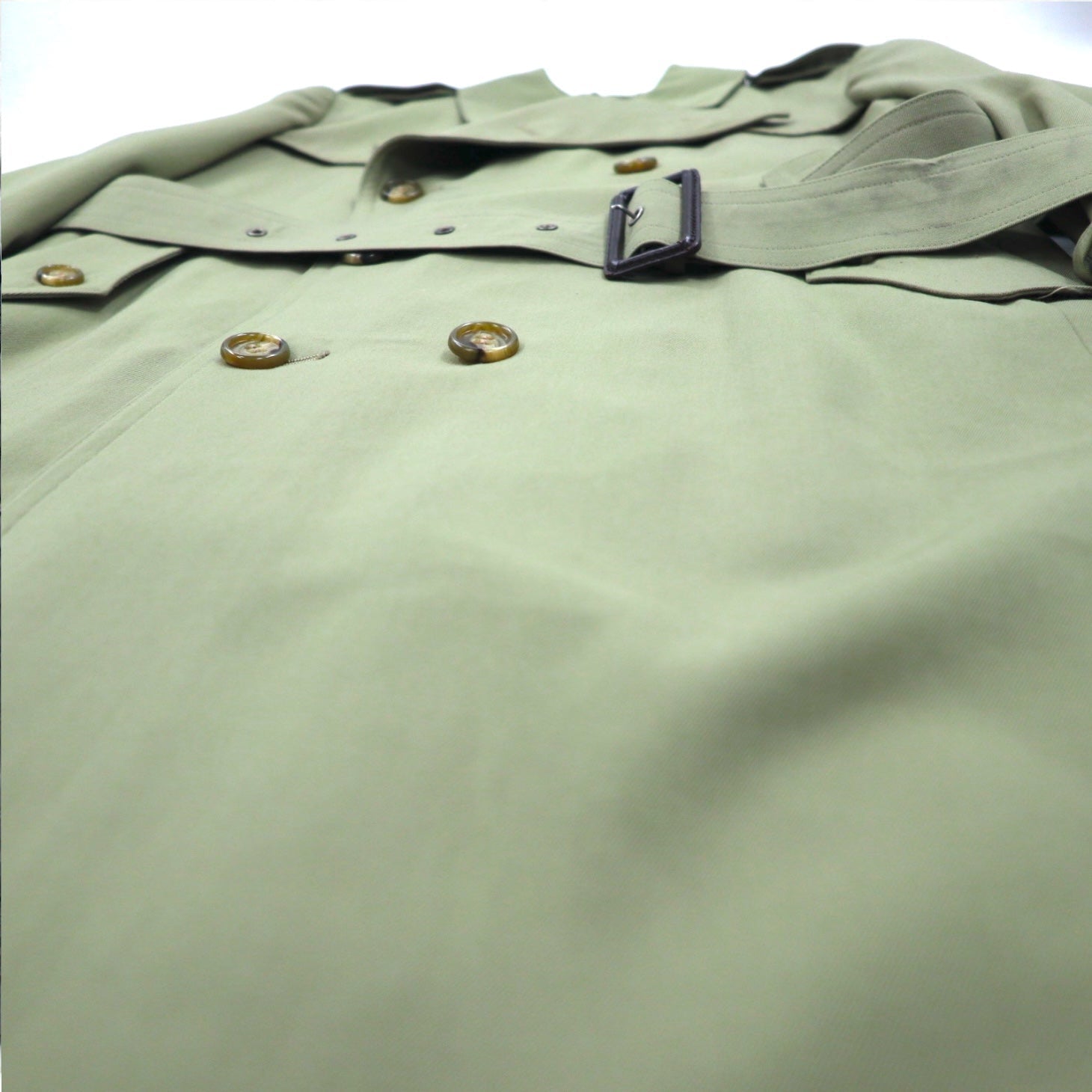 Vintage Anni '80 Trench Coat Made in Japan SANYO (BLUE FLAG) Trench Coat Doppiopetto Anni '80 Taglia M con Cintura Made in Japan