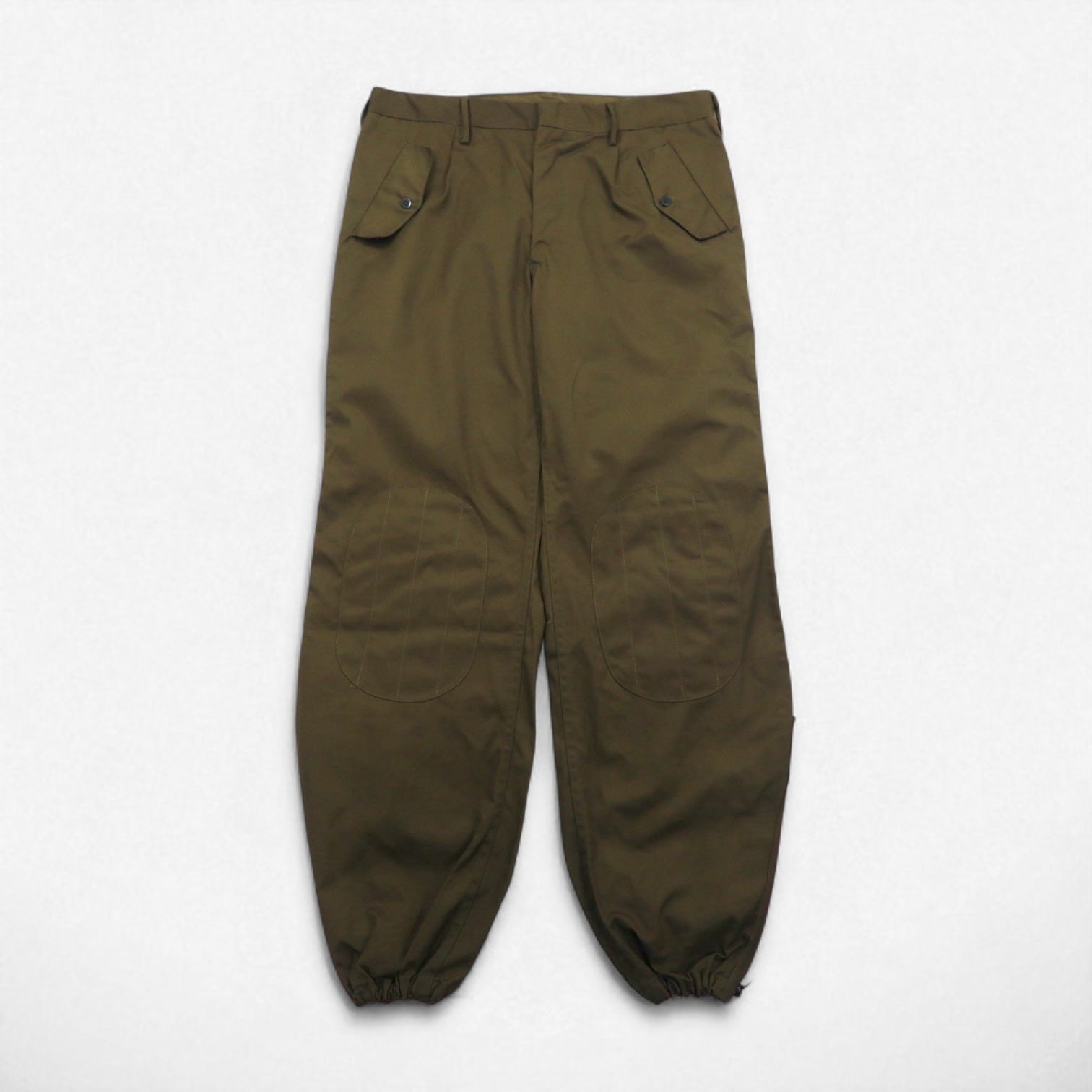 Italian Army Anni '90 Double Knee Pantaloni Paracadutisti L Khaki Cotone Militare G.DI F.