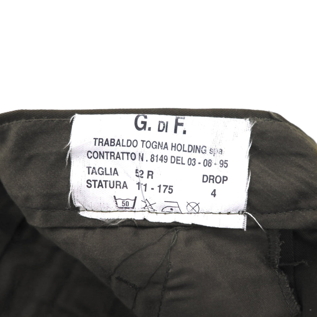 Italian Army Anni '90 Double Knee Pantaloni Paracadutisti L Khaki Cotone Militare G.DI F.