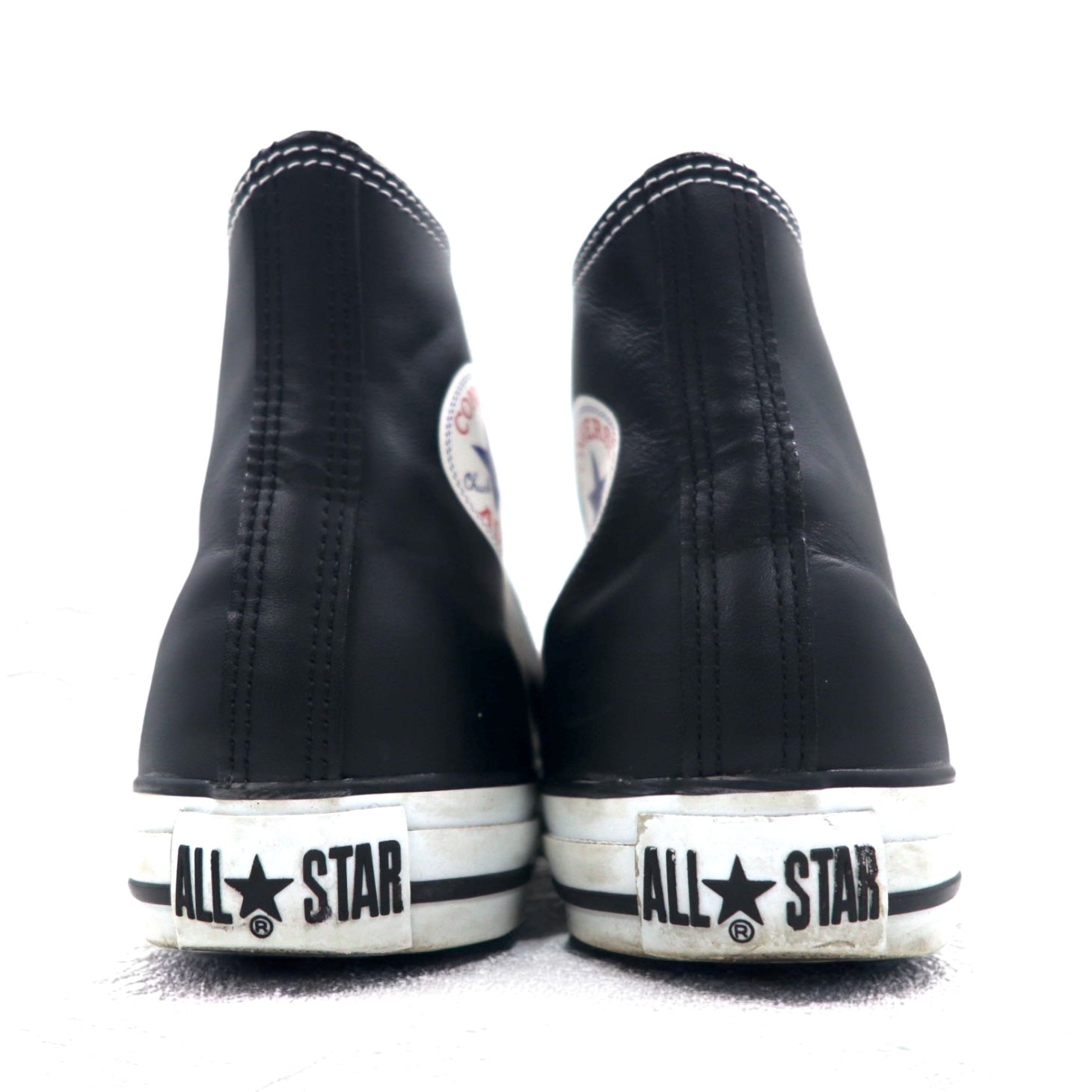 CONVERSE レザー オールスターハイ LEATHER ALL STAR HI ハイカット スニーカー 27.5cm ブラック 1B908