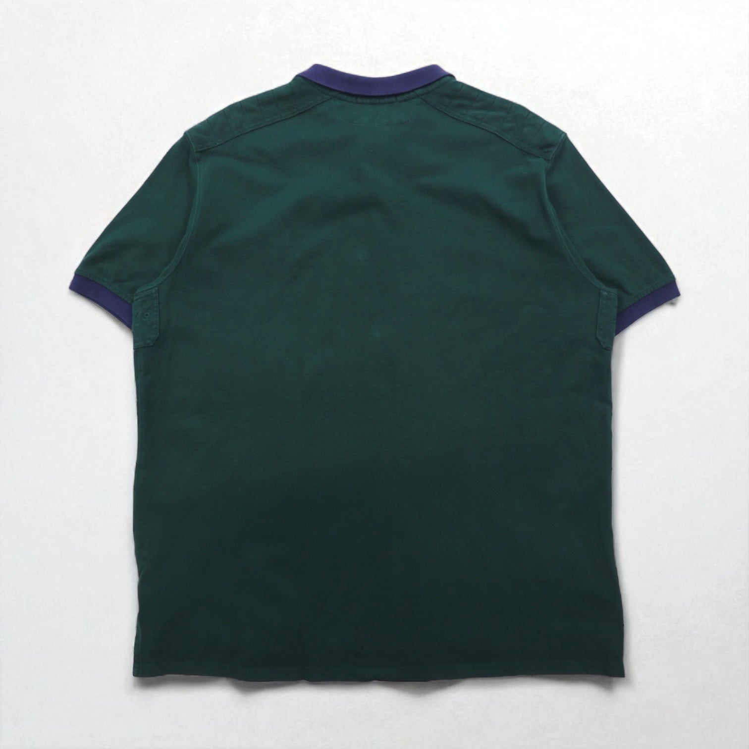 Polo Ralph Lauren Anni '90 Big Pony Ricamato Polo 2XL Verde Cotone Piquet