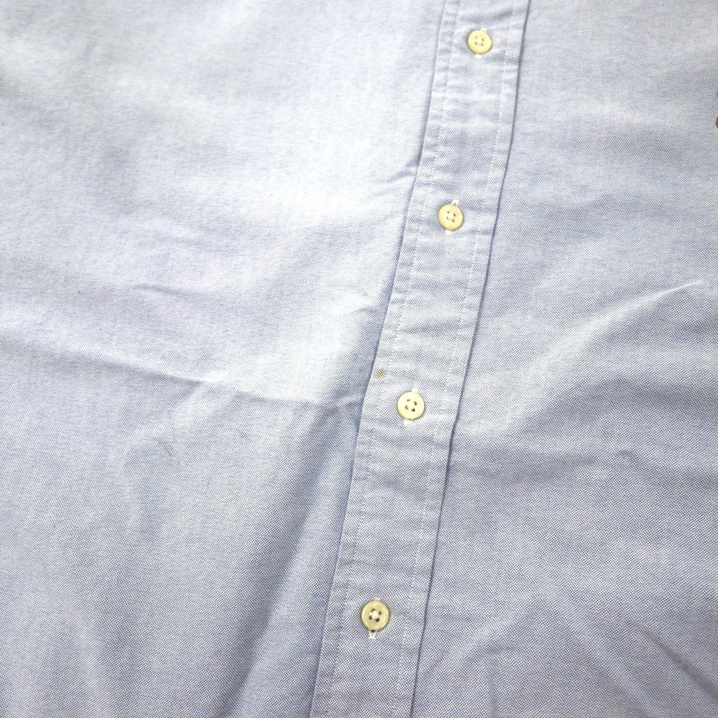 Ralph Lauren anni '90 camicia Oxford button-down 18-36 blu cotone ricamo piccolo cavallo YARMOUTH