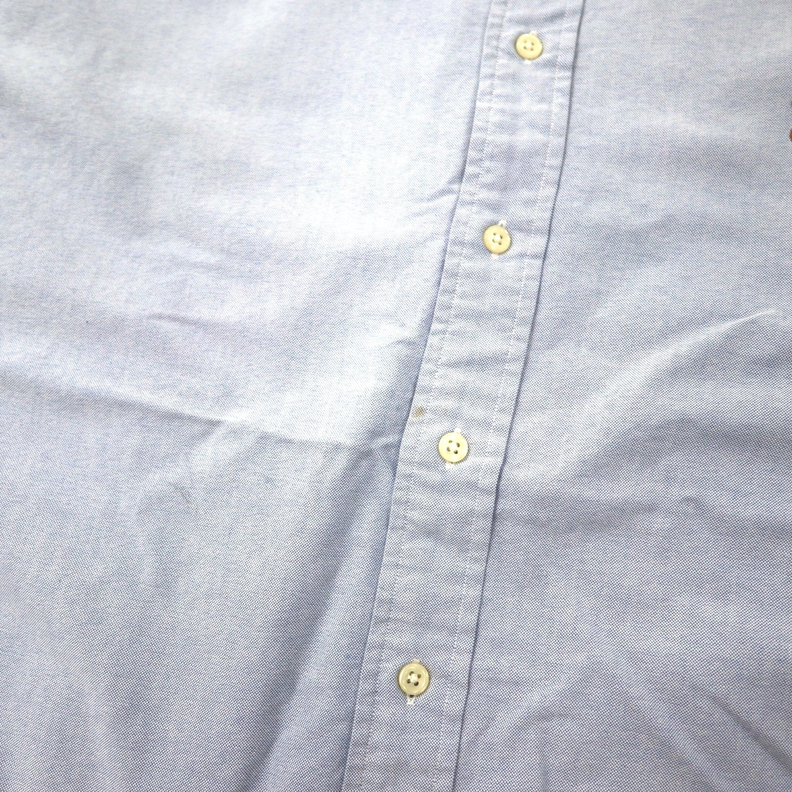 Ralph Lauren anni '90 camicia Oxford button-down 18-36 blu cotone ricamo piccolo cavallo YARMOUTH