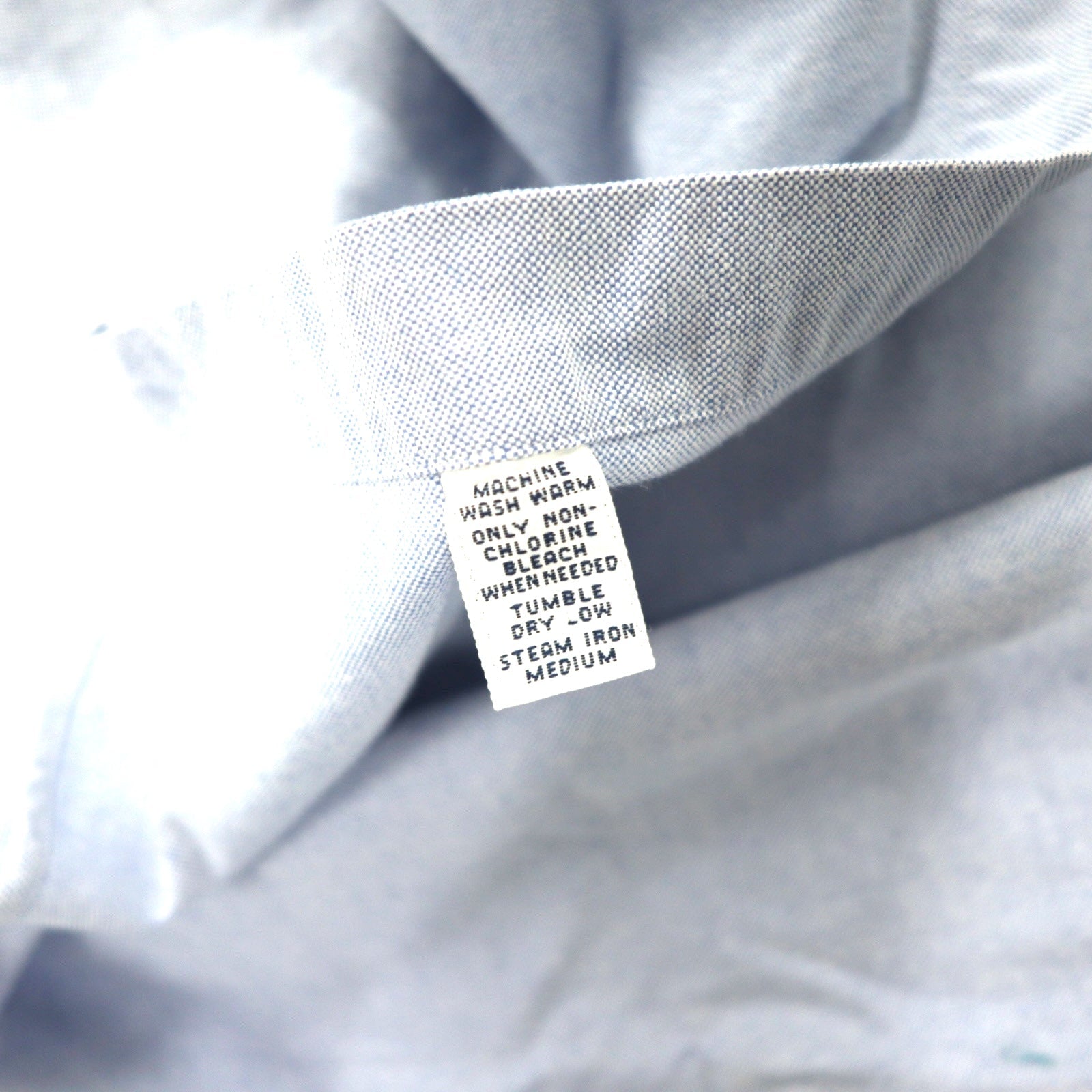 Ralph Lauren anni '90 camicia Oxford button-down 18-36 blu cotone ricamo piccolo cavallo YARMOUTH