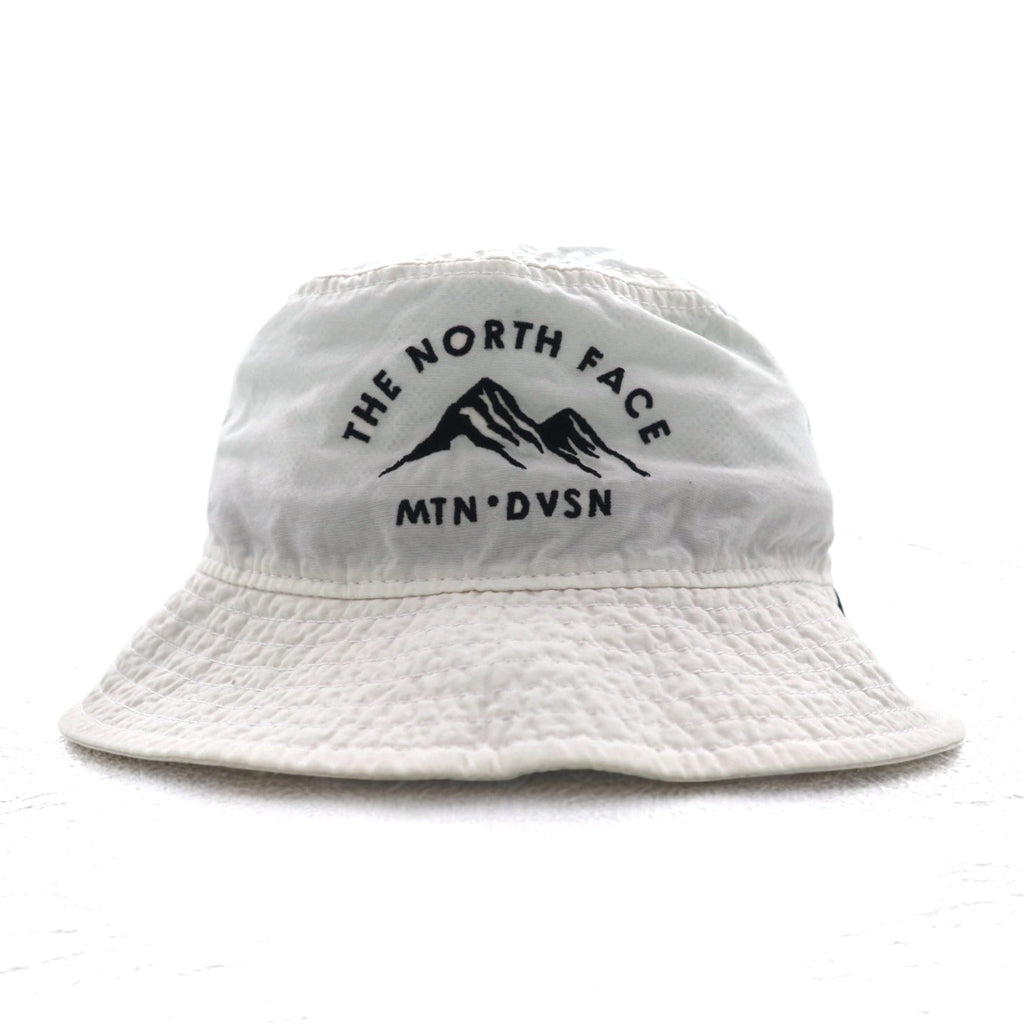 THE NORTH FACE UV Care Stitch Hat Bucket Hat M Bianco Nylon Ricamo Coulisse NN01629