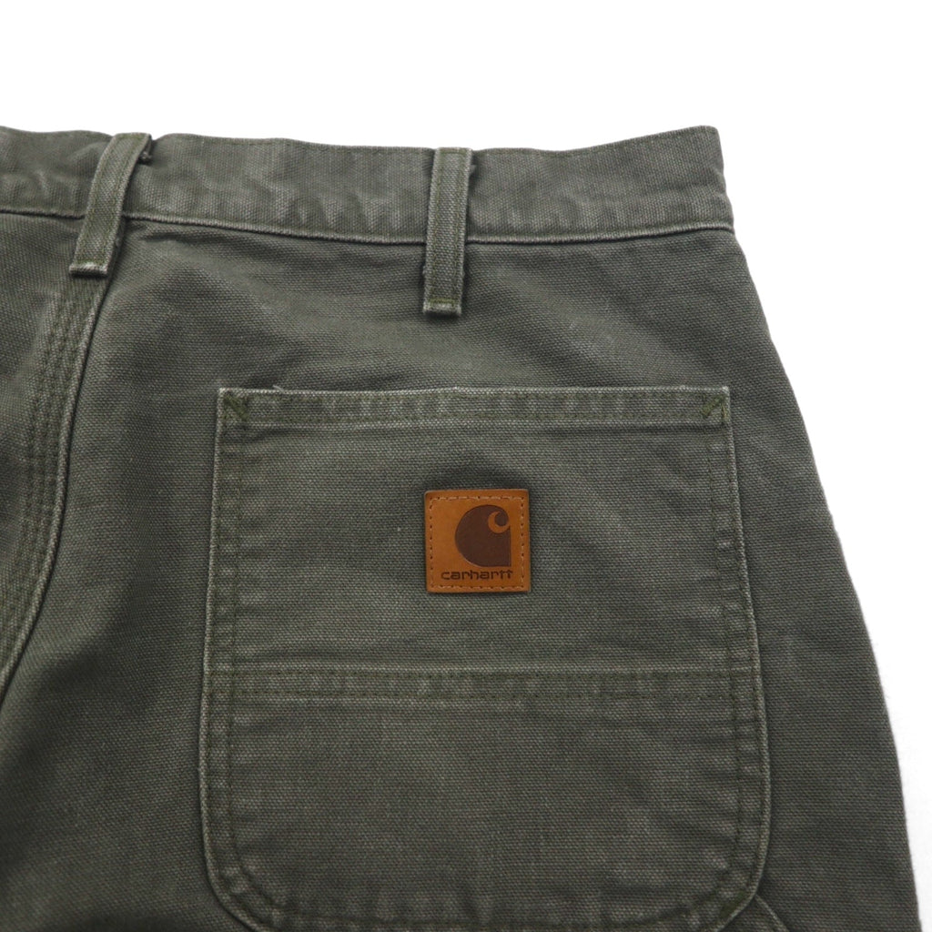 Carhartt Pantaloni da Lavoro Utility Loose Fit in Tela Lavata, Taglia M, Colore Cachi, Modello B111, Pantaloni da Pittore, Made in Mexico