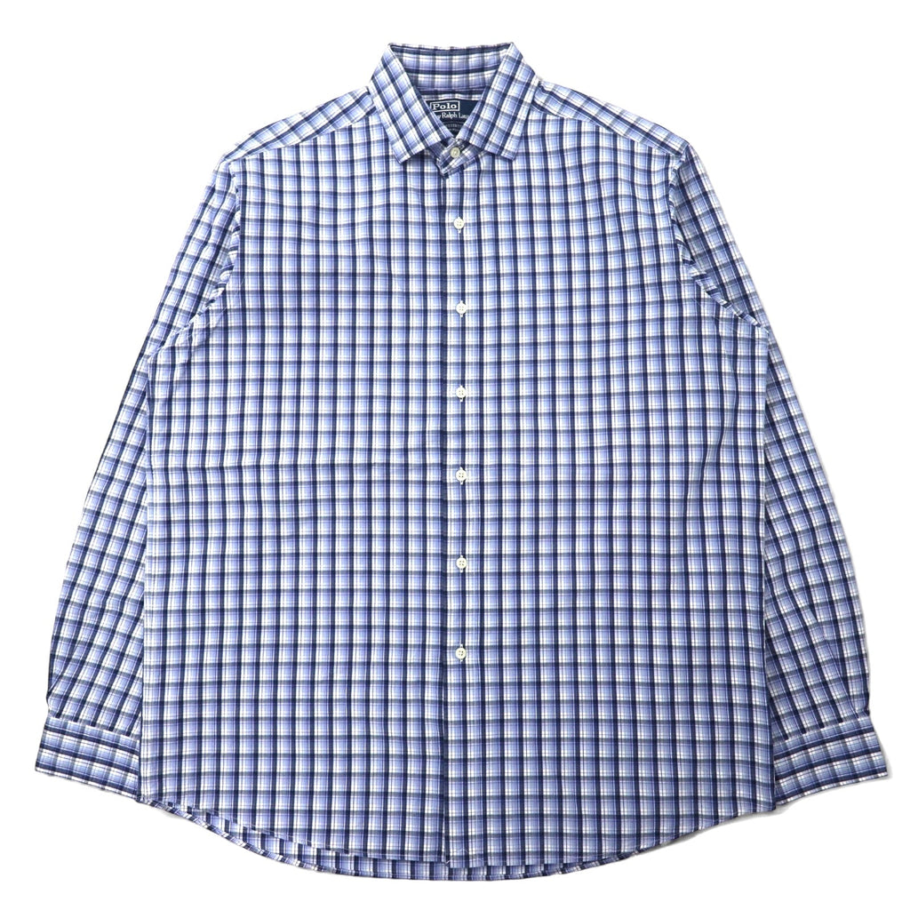 Polo by Ralph Lauren Camicia elegante anni '90 L Blu a quadri Cotone WESTERTON