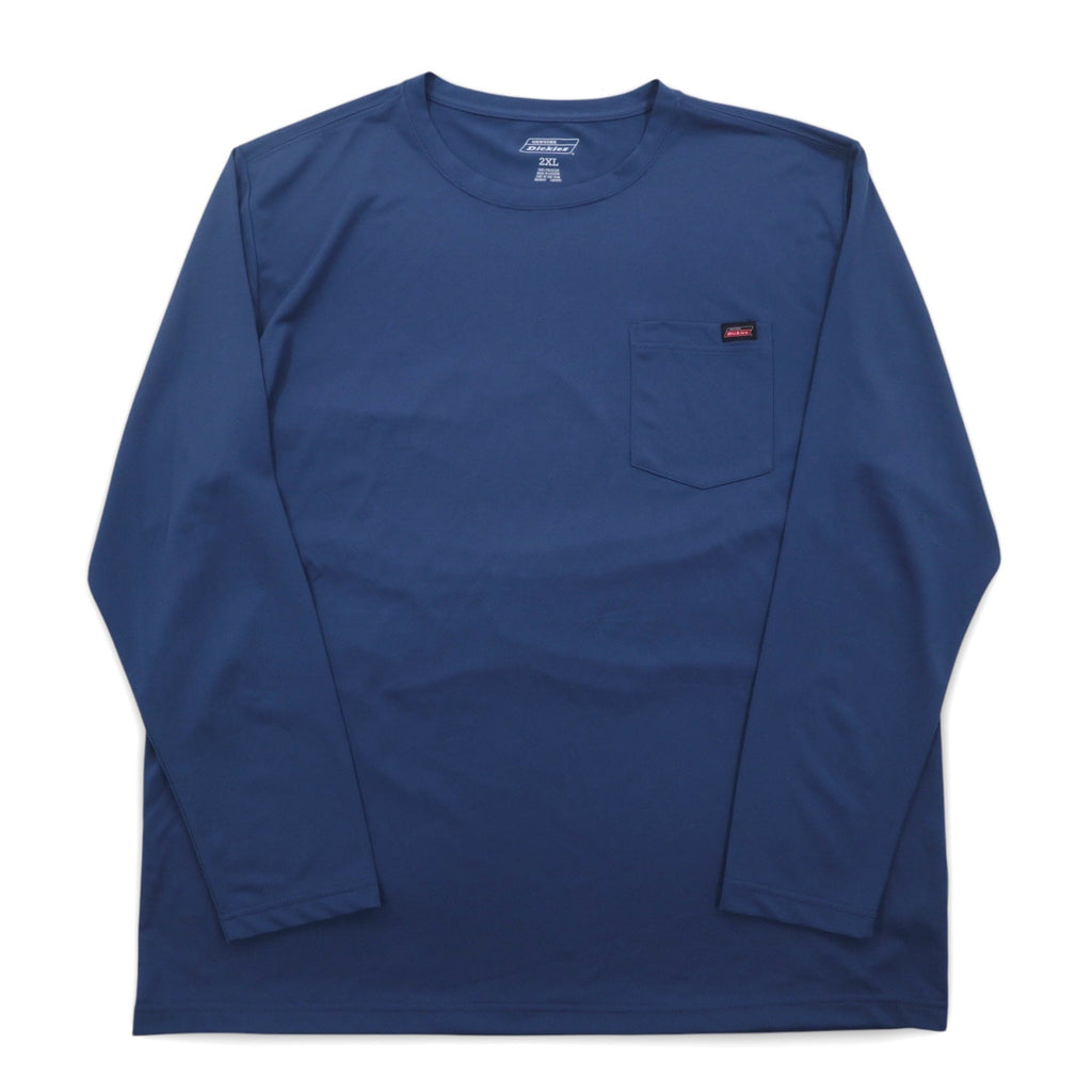 Dickies T-Shirt Performance a Maniche Lunghe con Taschino 2XL Navy Poliestere REGULAR FIT PERFORMANCE POCKET TEE GL417DM