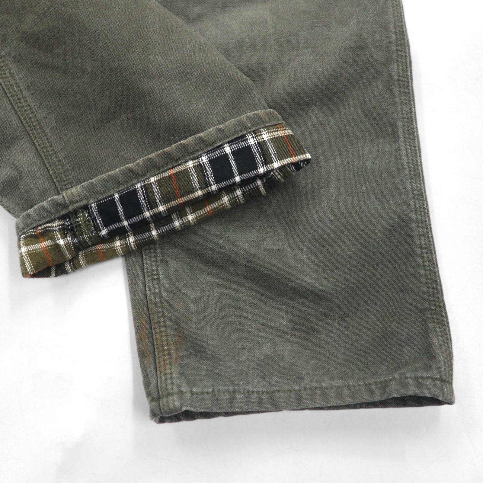 Carhartt Pantaloni da Lavoro Utility Loose Fit in Tela Lavata, Taglia M, Colore Cachi, Modello B111, Pantaloni da Pittore, Made in Mexico