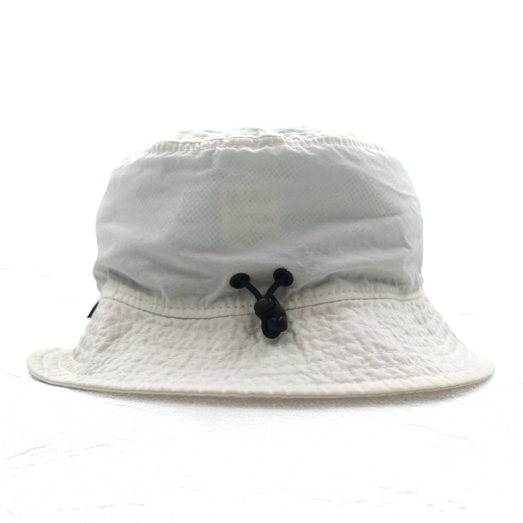 THE NORTH FACE UV Care Stitch Hat Bucket Hat M Bianco Nylon Ricamo Coulisse NN01629