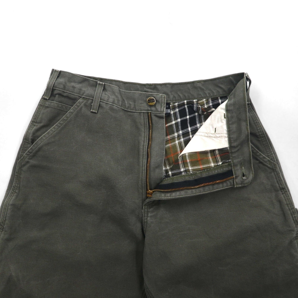 Carhartt Pantaloni da Lavoro Utility Loose Fit in Tela Lavata, Taglia M, Colore Cachi, Modello B111, Pantaloni da Pittore, Made in Mexico