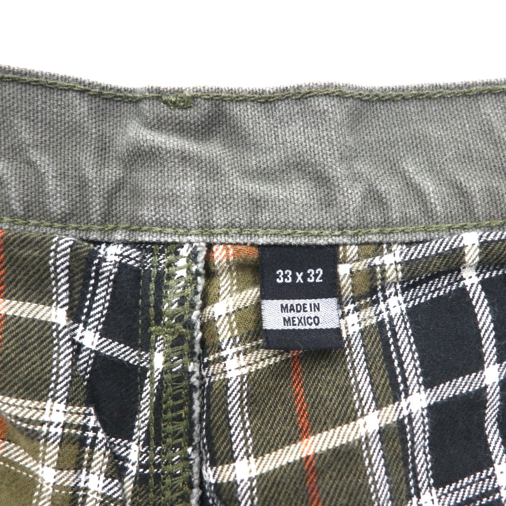 Carhartt Pantaloni da Lavoro Utility Loose Fit in Tela Lavata, Taglia M, Colore Cachi, Modello B111, Pantaloni da Pittore, Made in Mexico