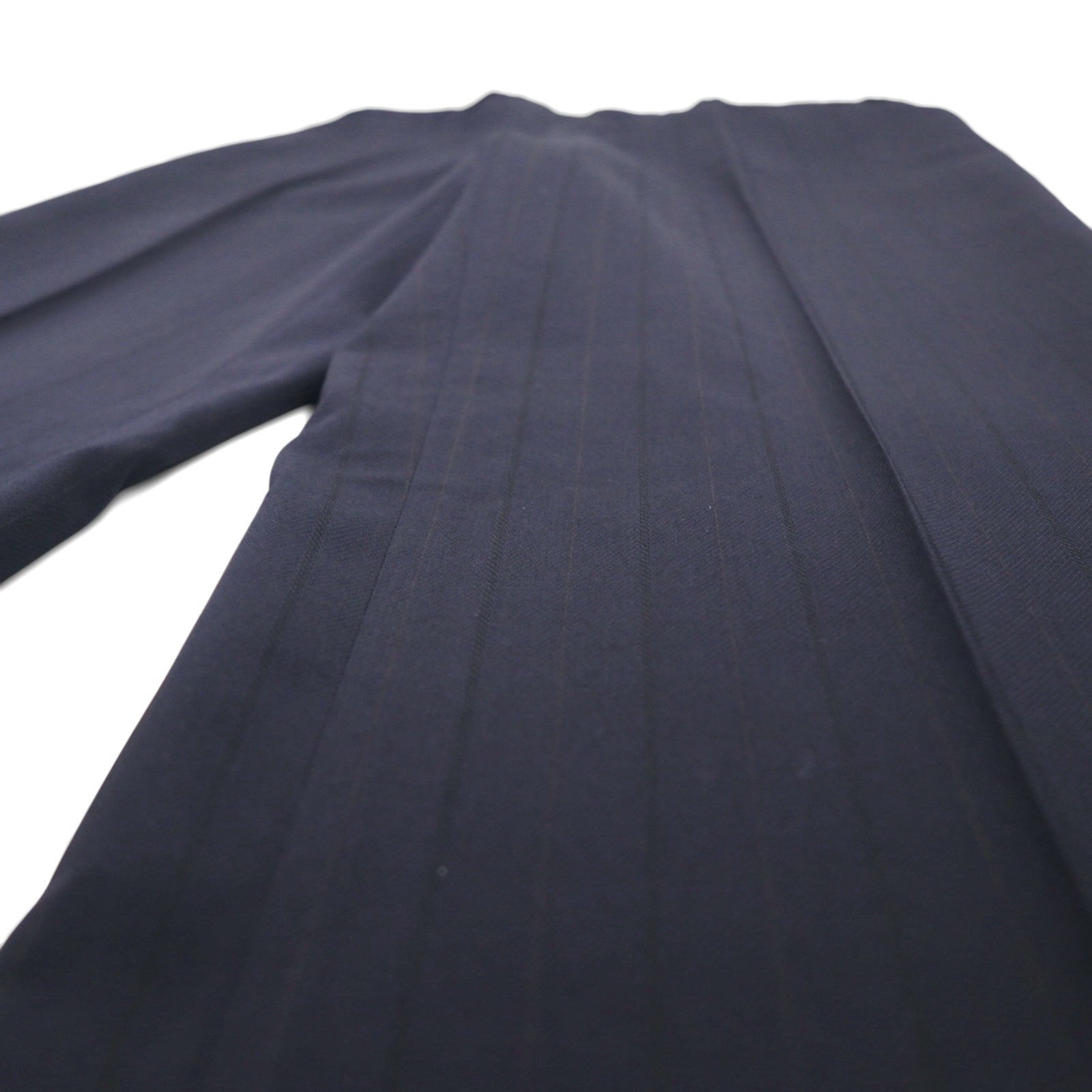 BURBERRY 90年代 PRESTIGE COLLECTION 日本製 ピークドラペル ダブル セットアップ スーツ M ネイビー ウール