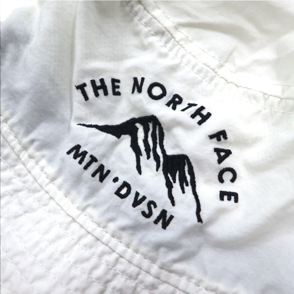 THE NORTH FACE UV Care Stitch Hat Bucket Hat M Bianco Nylon Ricamo Coulisse NN01629