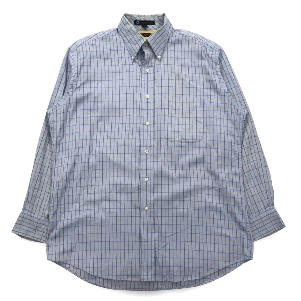 TOMMY HILFIGER 90年代 ビッグサイズ ボタンダウンシャツ L ブルー ウィンドペンチェック