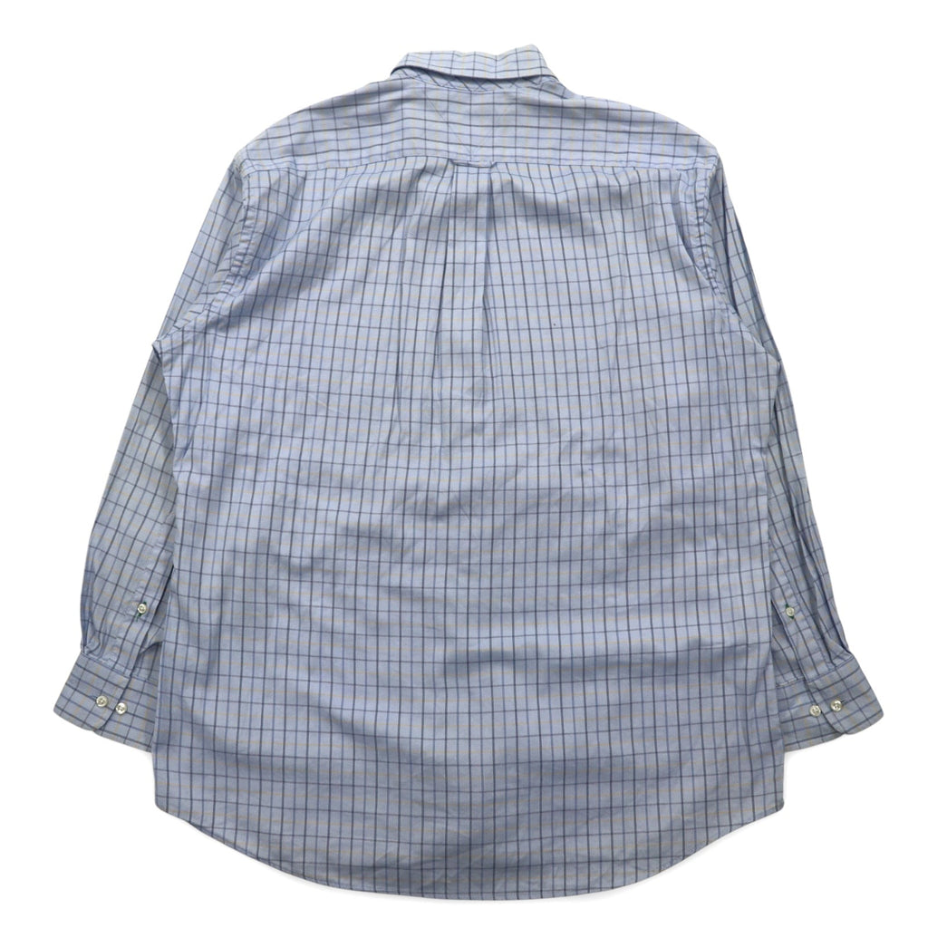 TOMMY HILFIGER 90年代 ビッグサイズ ボタンダウンシャツ L ブルー ウィンドペンチェック