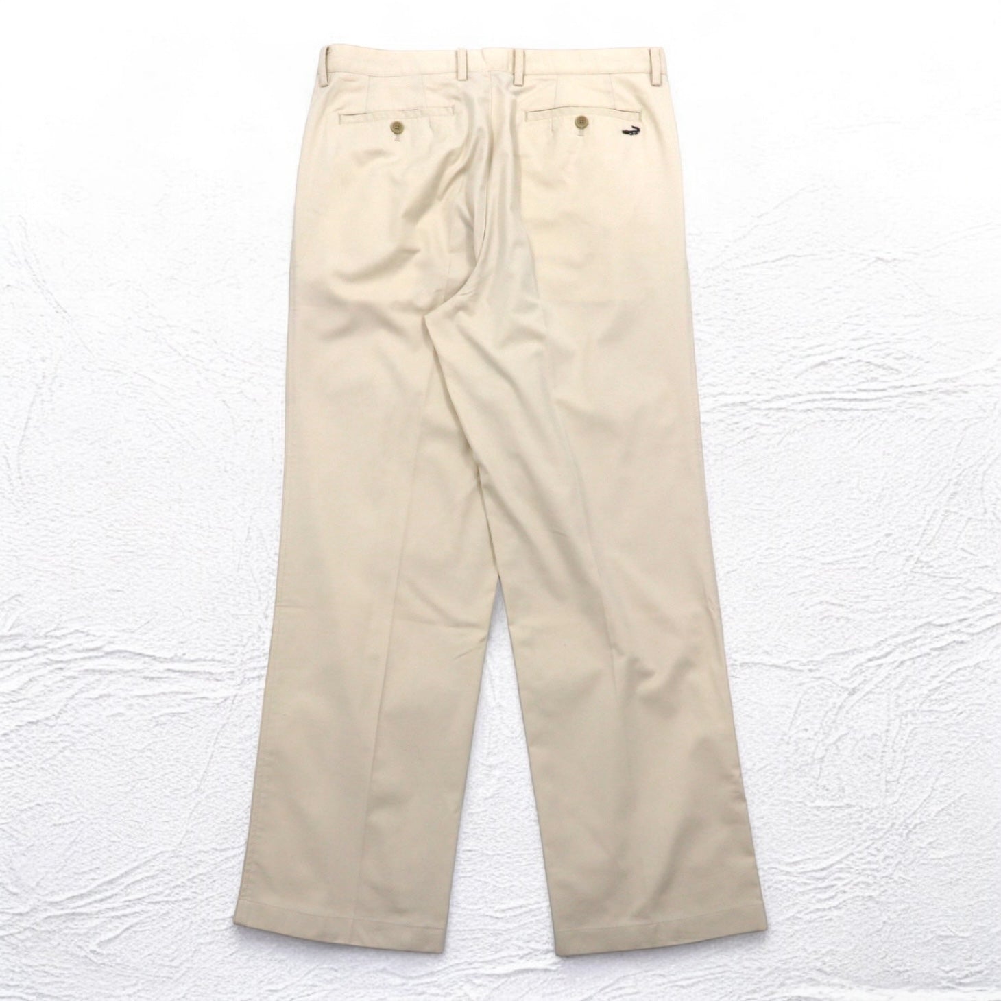 Crocodile Pantaloni Chino con Pinces Dry-Touch L Beige Cotone 1605-08620