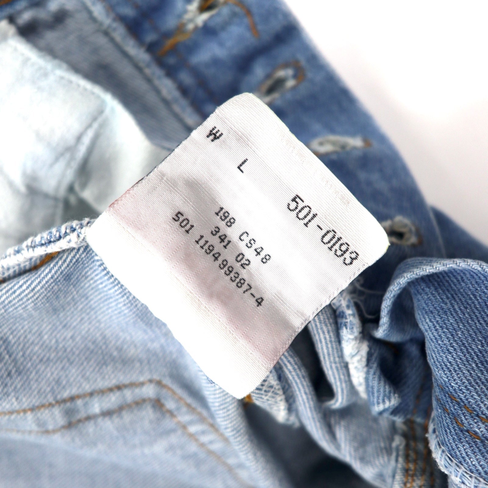 Levi's USA 90s 501 Jeans 32 Blu Stone Wash Cotone Chiusura a bottoni 501-0193