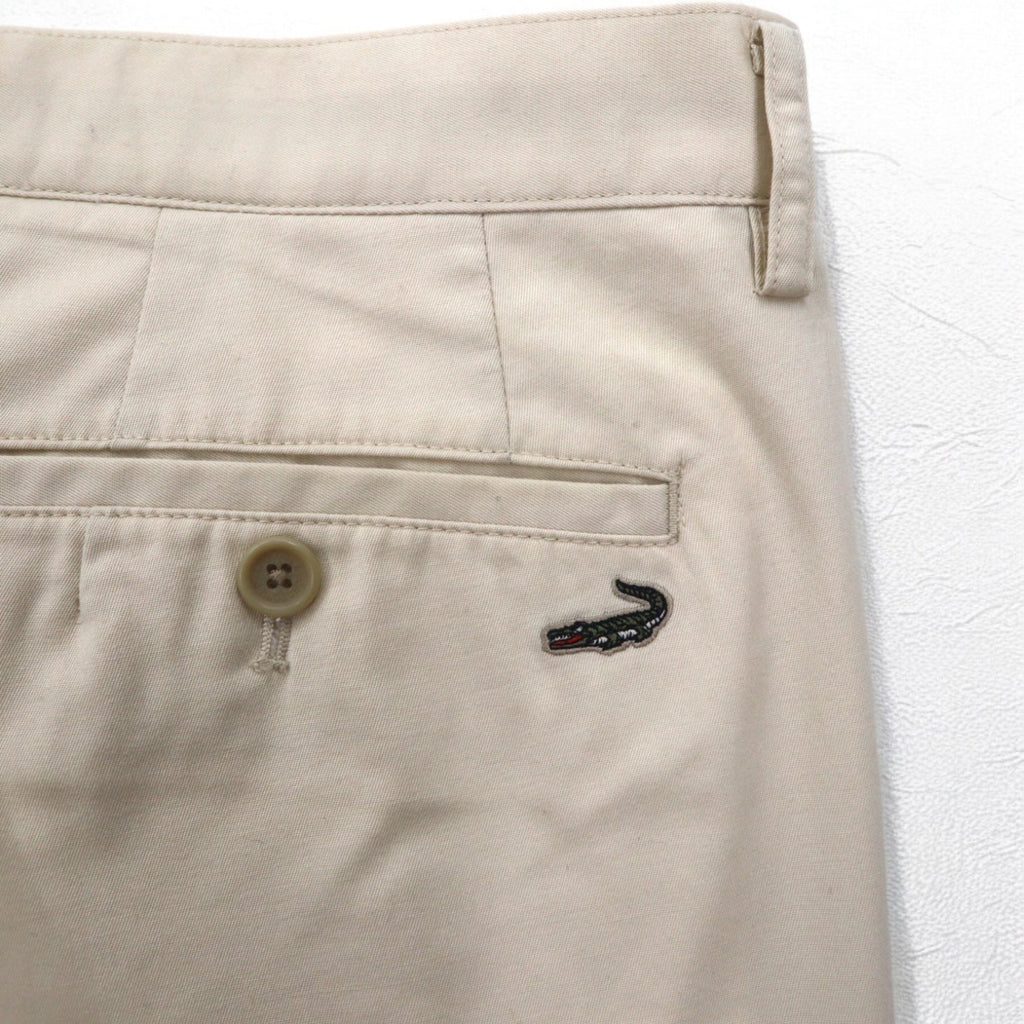 Crocodile Pantaloni Chino con Pinces Dry-Touch L Beige Cotone 1605-08620