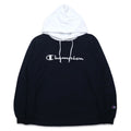 Champion リバースウィーブ REVERSE WEAVE ロングスリーブ フーデッド パーカー シャツ ロンT M ネイビー C3-P408