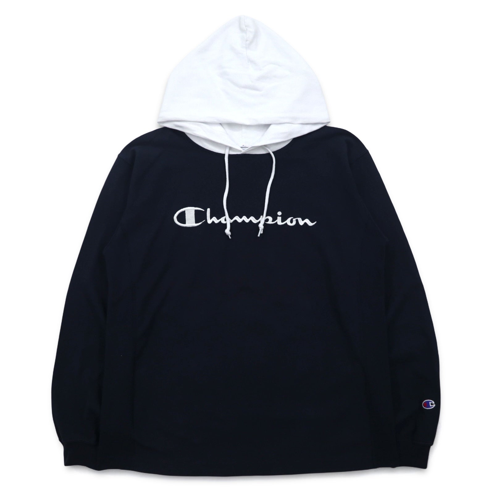 Champion Reverse Weave - Felpa con cappuccio a maniche lunghe, M, blu navy, C3-P408