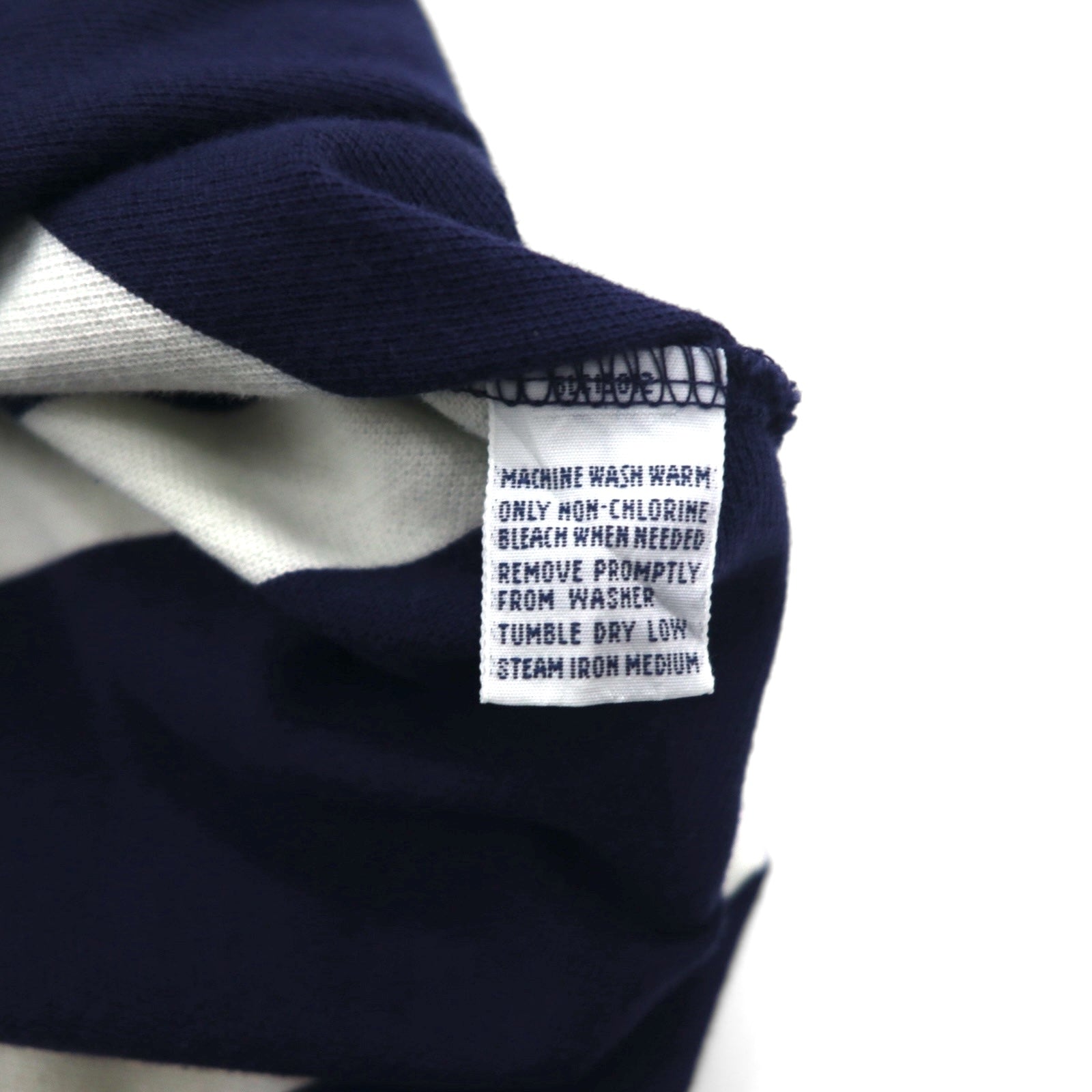 Polo by Ralph Lauren anni '90, polo a righe, taglia XL, blu navy, cotone piqué, ricamo logo stemma.