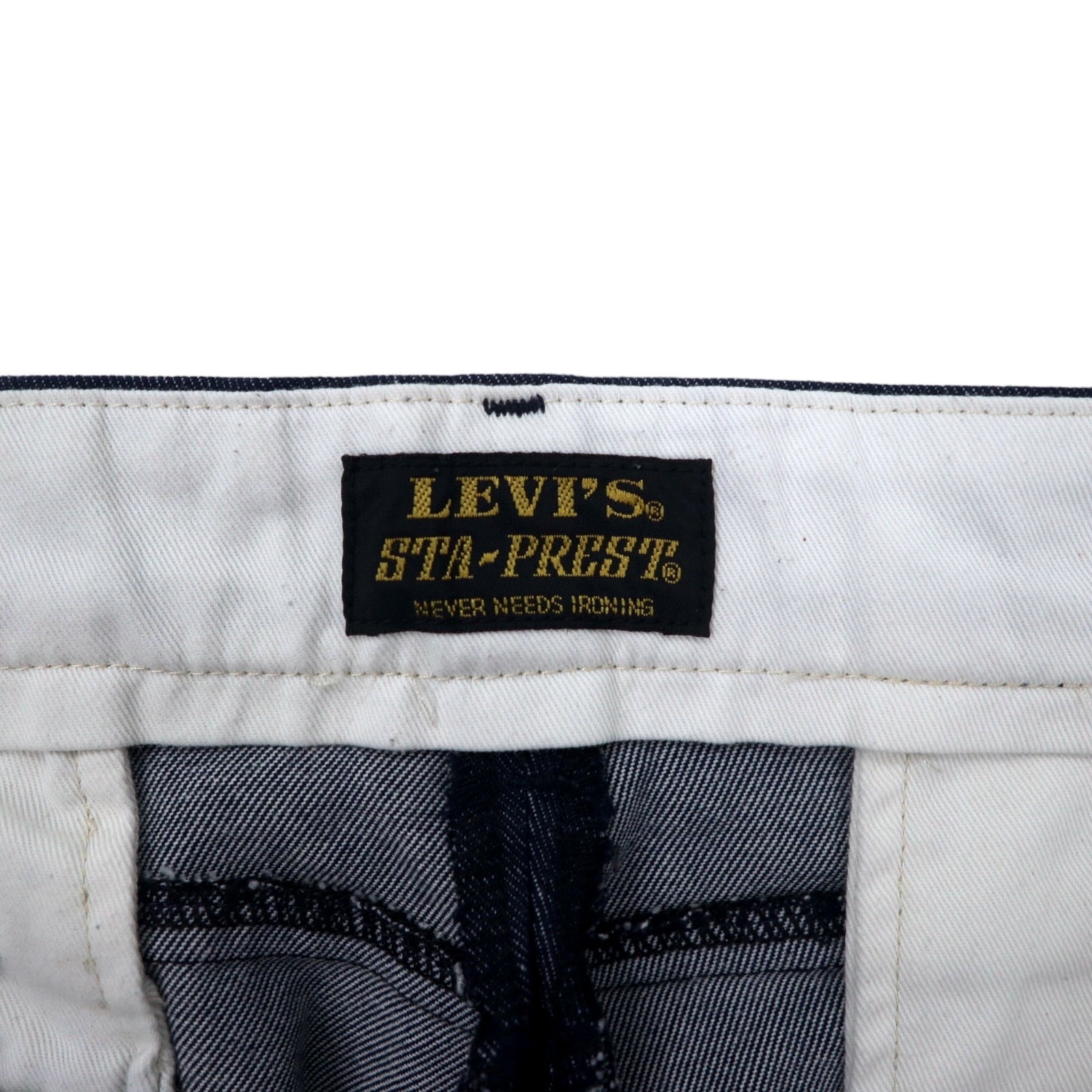 LEVI'S STA-PREST CROPPED WIDE LEG CHINO Pantaloni Chino 31 Blu Scuro STA-PREST CROPPED WIDE LEG CHINO 47873-0002