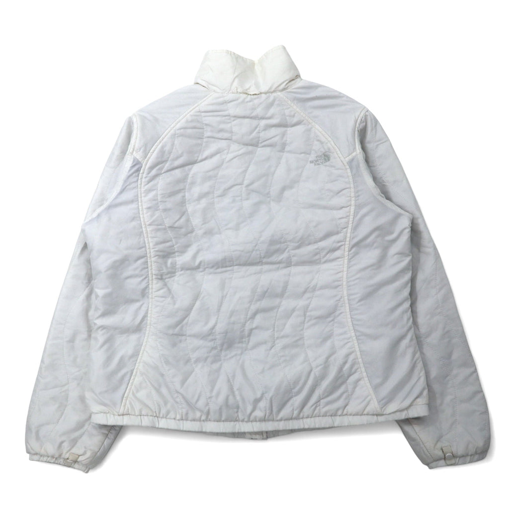 THE NORTH FACE Giacca imbottita trapuntata XL bianca in nylon con imbottitura e logo ricamato