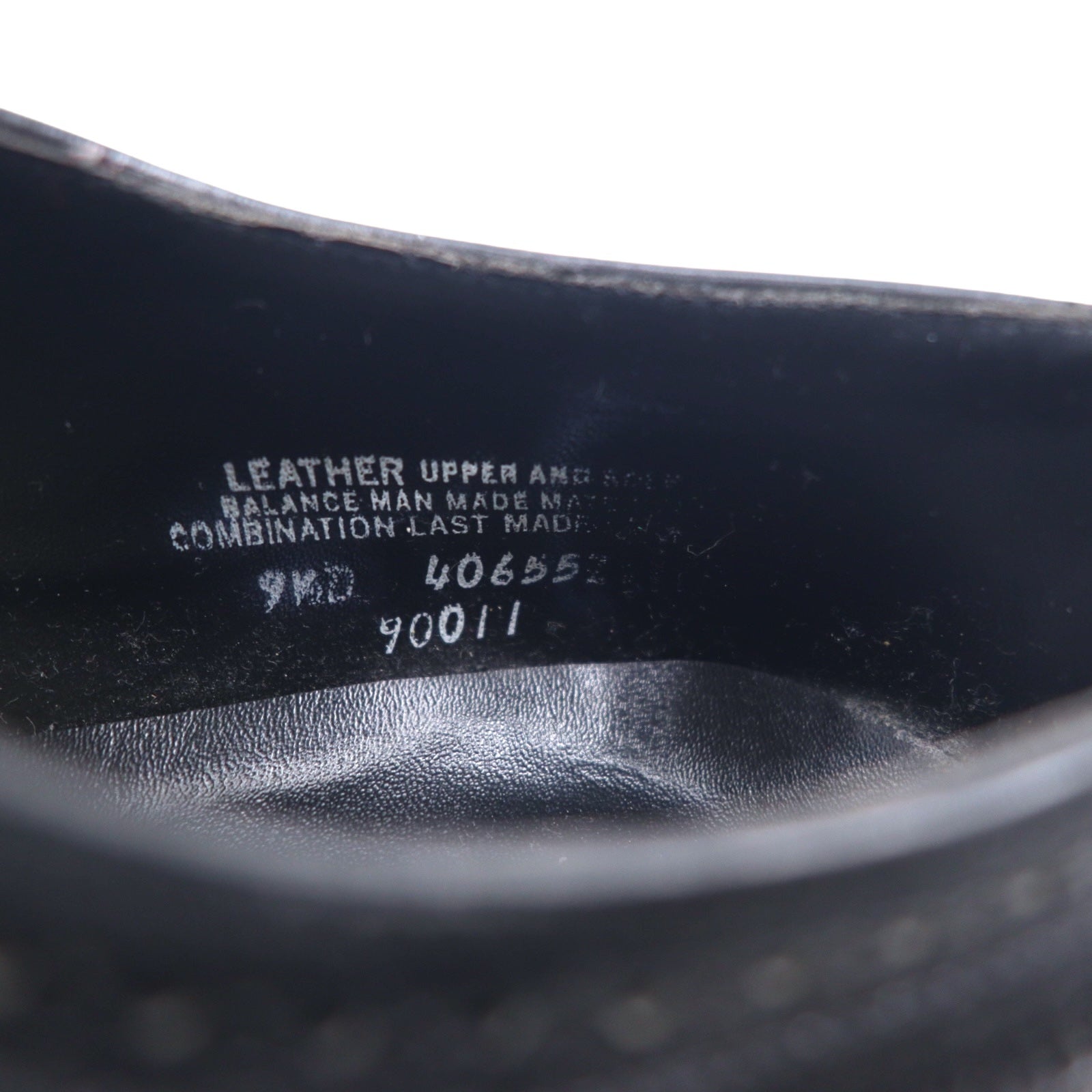 BARCLAY Wingtip Medallion Country Shoes Scarpe Eleganti 27cm Nero Pelle