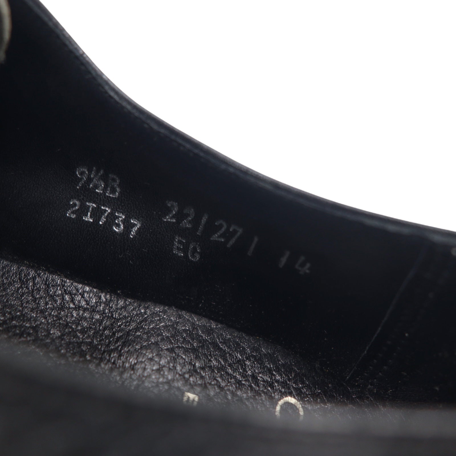 The Saxon by FLORSHEIM anni '60 wingtip scarpe eleganti 27.5cm nere pelle bottalata deadstock nuove