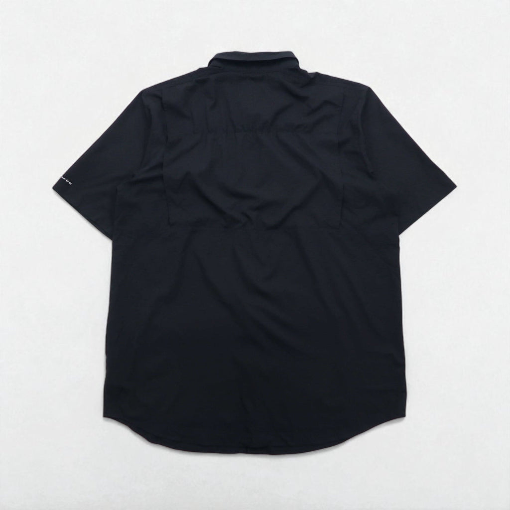 Columbia オムニシェード OMNI-SHADE 半袖 フィッシングシャツ XL ブラック ポリエステル メッシュ AT1567