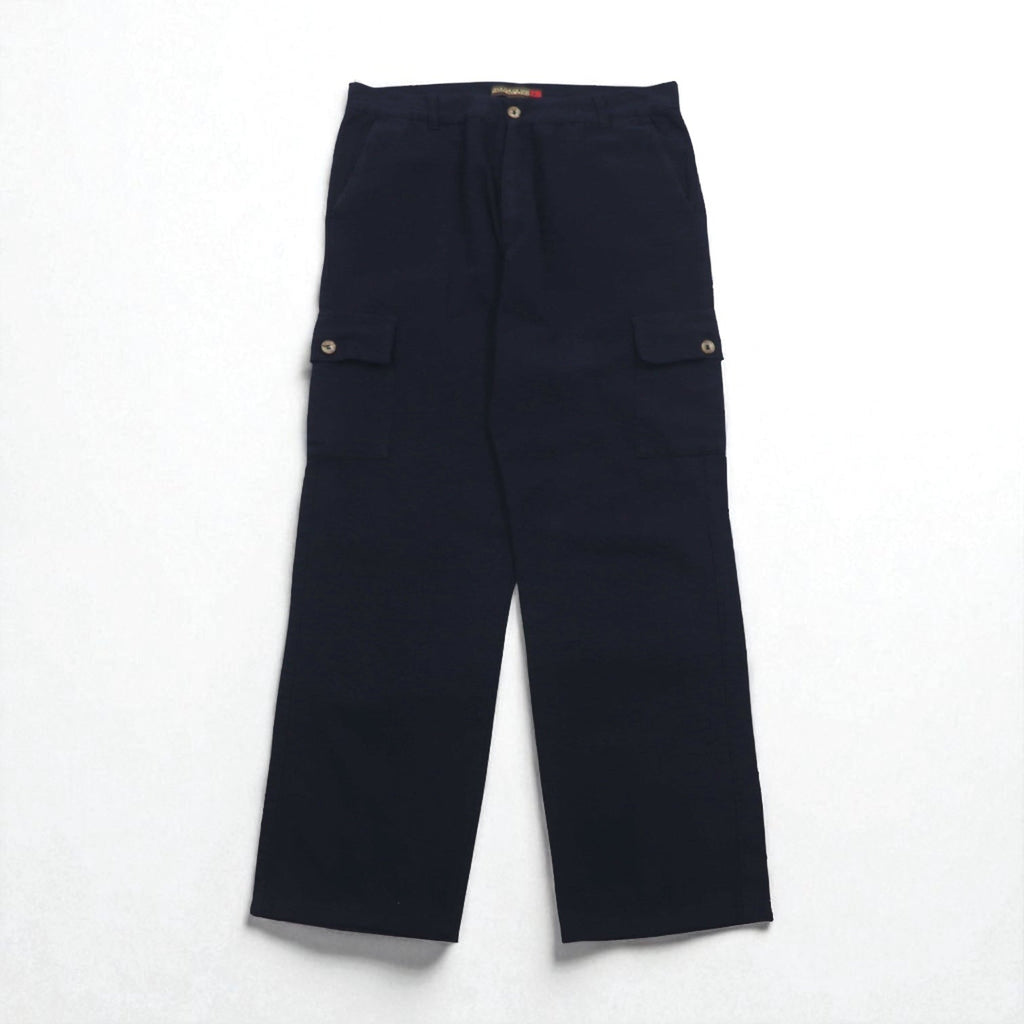 NAPAPIJRI Pantaloni cargo utility Made in Italy XL Blu navy Cotone Tasche con patta