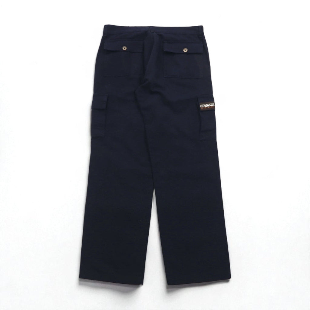 NAPAPIJRI Pantaloni cargo utility Made in Italy XL Blu navy Cotone Tasche con patta
