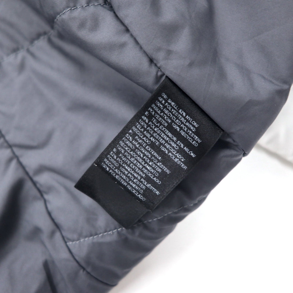 THE NORTH FACE Giacca imbottita trapuntata XL bianca in nylon con imbottitura e logo ricamato