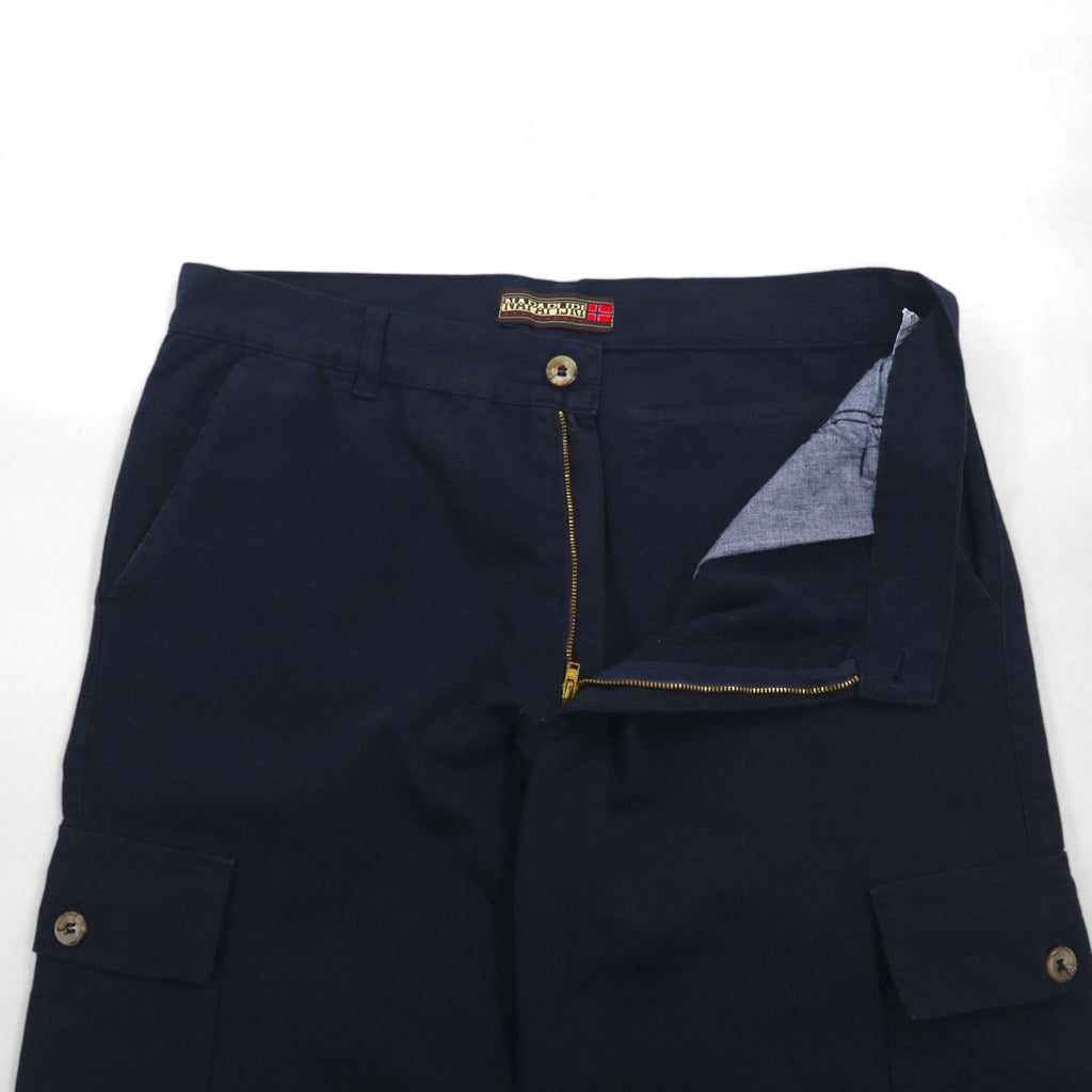 NAPAPIJRI Pantaloni cargo utility Made in Italy XL Blu navy Cotone Tasche con patta