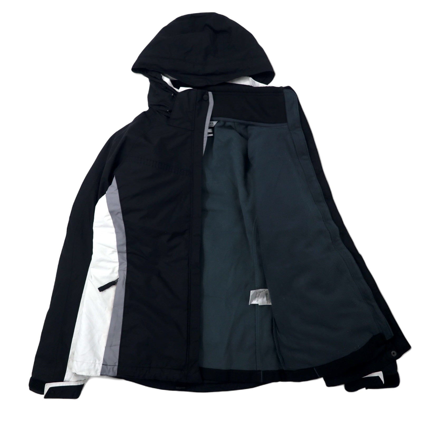Columbia 3WAY Giacca a Vento Softshell M Nera Nylon OMNI-TECH Impermeabile Fodera in Pile Cappuccio Rimovibile INTERCHANGE