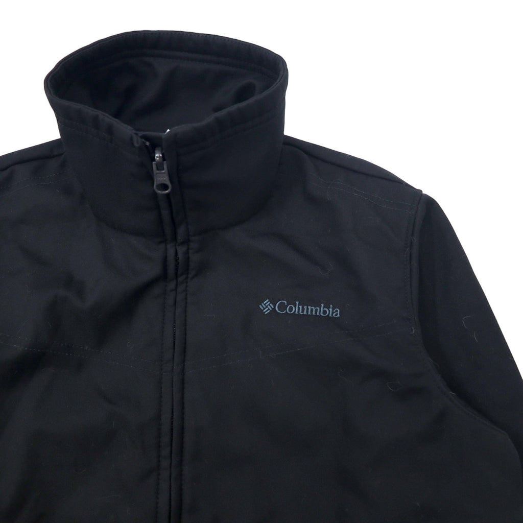 Columbia 3WAY マウンテンパーカー ソフトシェルジャケット M ブラック ナイロン OMNI-TECH 防水 フリースライナー フード着脱式 INTERCHANGE