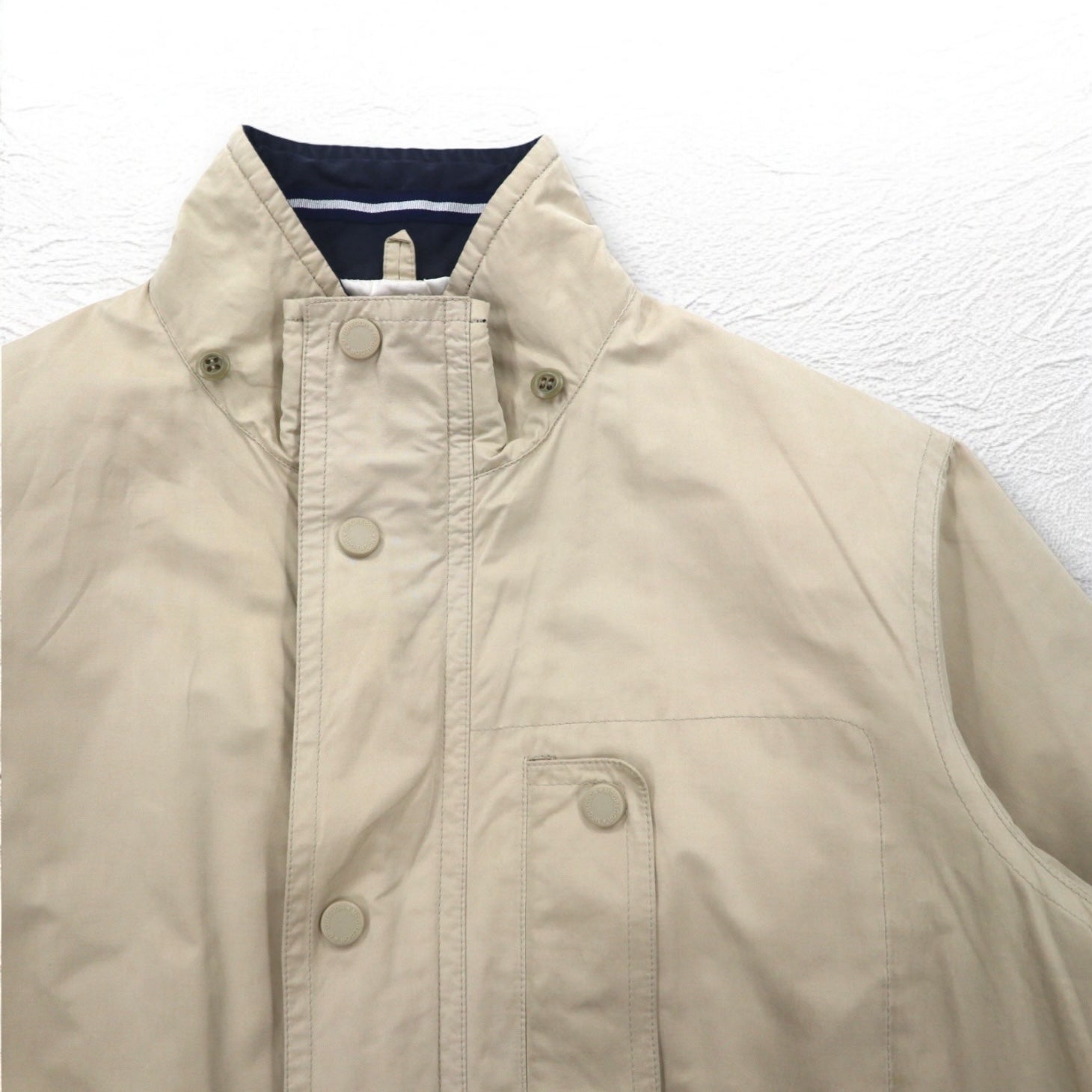 McGREGOR Anni '90 Giacca a vento M Beige Coulisse Cappuccio staccabile