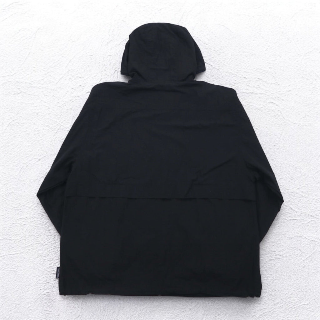 PACIFIC TRAIL (LONDON FOG) Shell Parka Anni '90 Taglia L Nero Nylon Coulisse Prodotto in Sri Lanka
