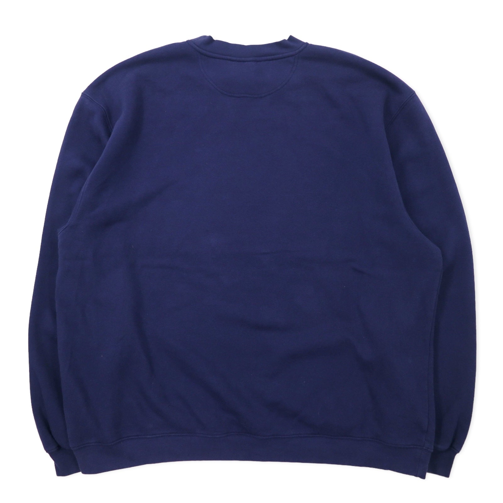 Reebok anni '00 NFL Stampa Felpa XL Blu scuro Cotone Felpata Fodera interna con V sul davanti BRONCOS FOOTBALL Oversize