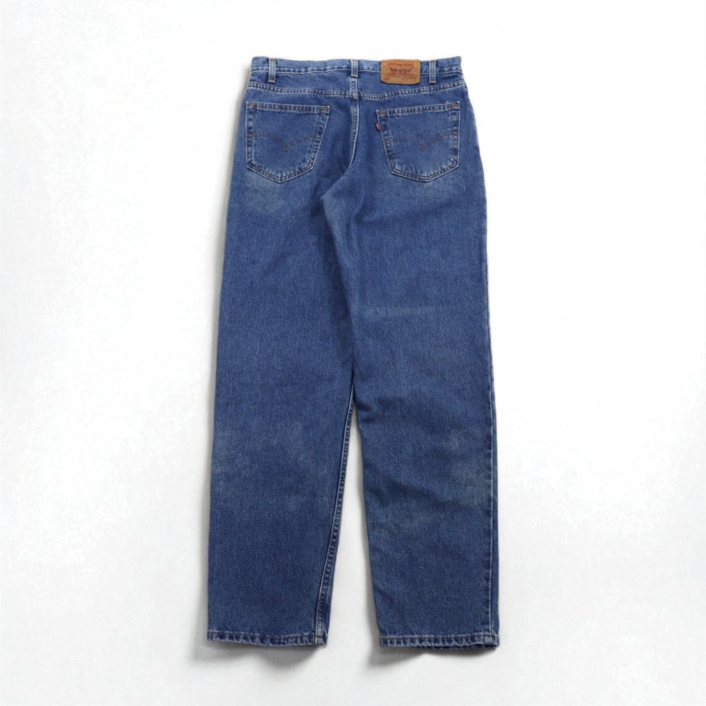 Levi's anni 2000, USA, 550 Baggy Relaxed Fit Tapered Jeans, taglia L, colore indaco, 00550-4891