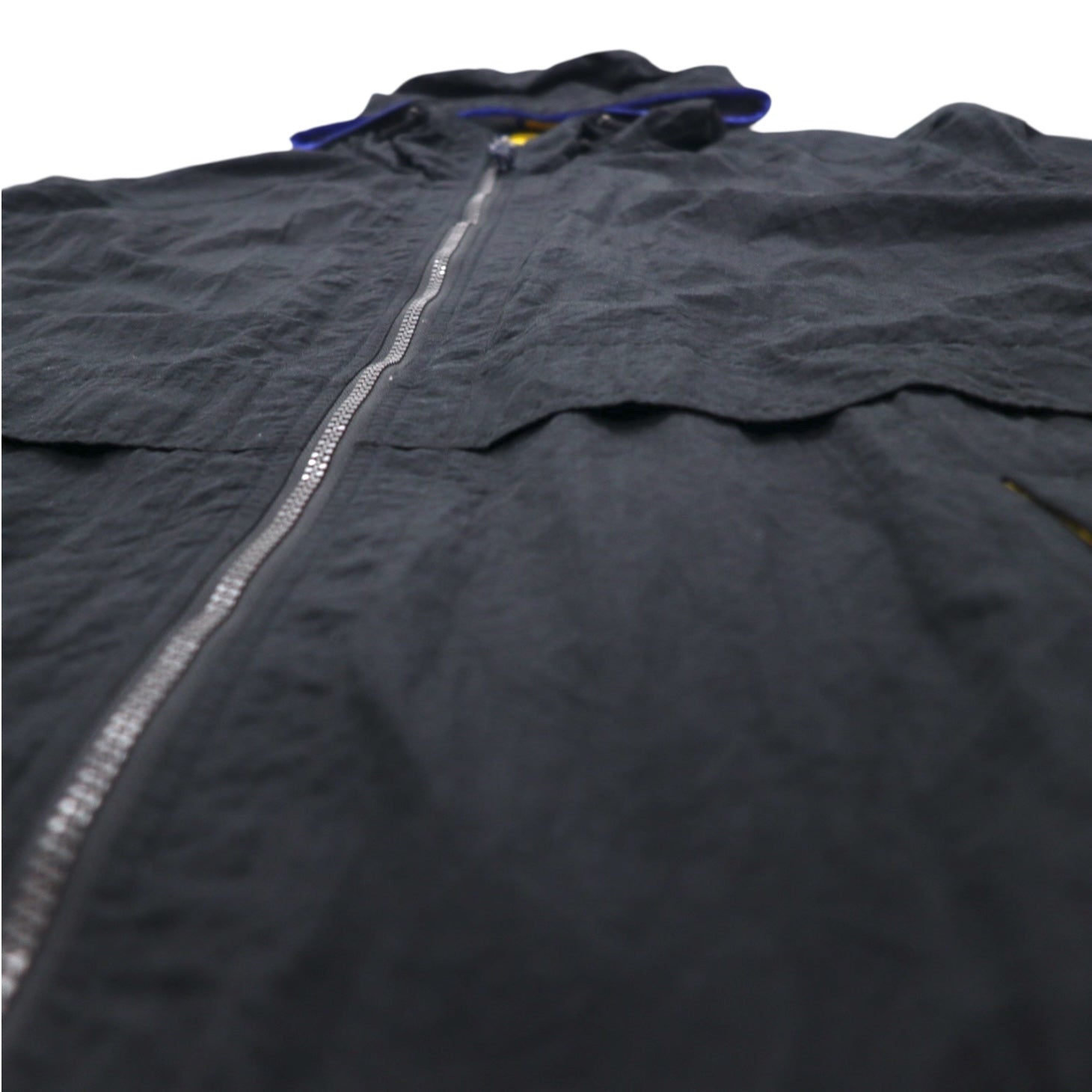 PACIFIC TRAIL (LONDON FOG) Shell Parka Anni '90 Taglia L Nero Nylon Coulisse Prodotto in Sri Lanka