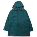 Woolrich USA, anni '70, parka da montagna, taglia M, verde, misto poliestere/cotone 65/35, fodera in coperta, cappuccio staccabile, coulisse, etichetta bianca